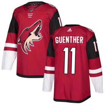 Authentic Adidas Men's Dylan Guenther Arizona Coyotes Maroon Home Jersey -