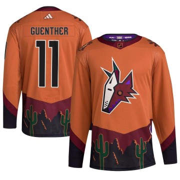 Authentic Adidas Men's Dylan Guenther Arizona Coyotes Reverse Retro 2.0 Jersey - Orange
