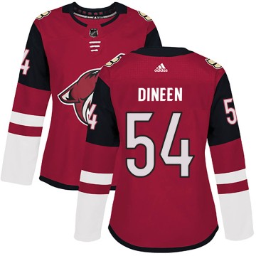 Authentic Adidas Women's Cam Dineen Arizona Coyotes Maroon Home Jersey -