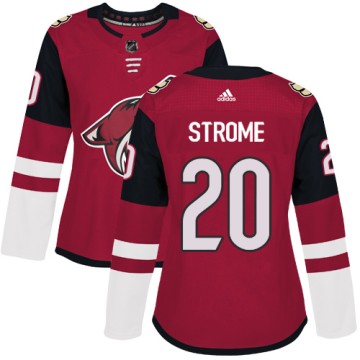 Authentic Adidas Women's Dylan Strome Arizona Coyotes Burgundy Home Jersey - Red