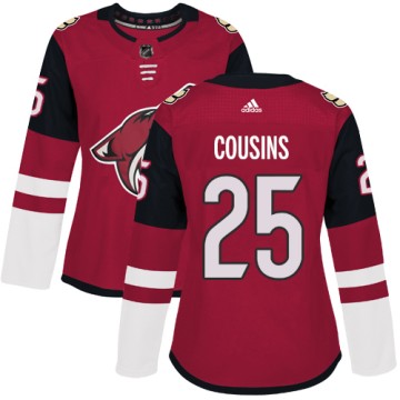 Authentic Adidas Women's Nick Cousins Arizona Coyotes Burgundy Home Jersey - Red