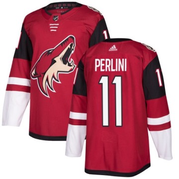 Authentic Adidas Youth Brendan Perlini Arizona Coyotes Burgundy Home Jersey - Red