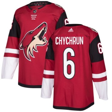 Authentic Adidas Youth Jakob Chychrun Arizona Coyotes Burgundy Home Jersey - Red