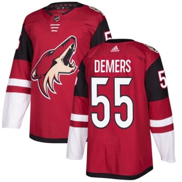 Authentic Adidas Youth Jason Demers Arizona Coyotes Burgundy Home Jersey - Red
