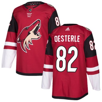 Authentic Adidas Youth Jordan Oesterle Arizona Coyotes Maroon Home Jersey -