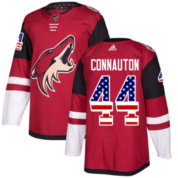 Authentic Adidas Youth Kevin Connauton Arizona Coyotes USA Flag Fashion Jersey - Red