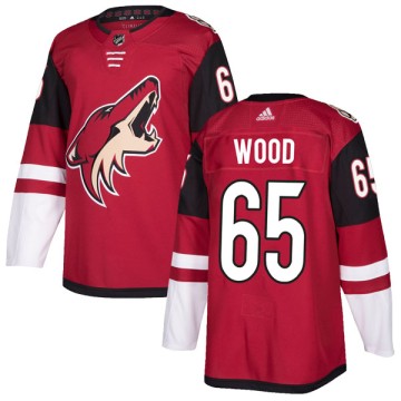 Authentic Adidas Youth Kyle Wood Arizona Coyotes Maroon Home Jersey -