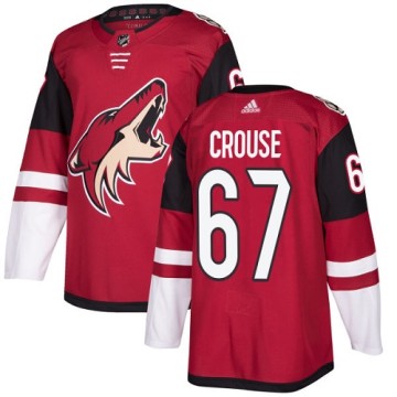 Authentic Adidas Youth Lawson Crouse Arizona Coyotes Burgundy Home Jersey - Red