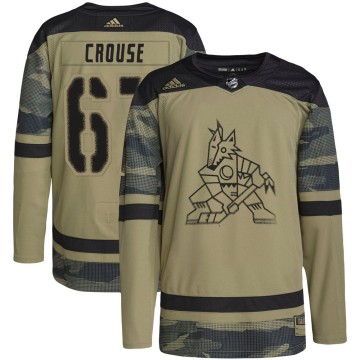 Authentic Adidas Youth Lawson Crouse Arizona Coyotes Military Appreciation Practice Jersey - Camo