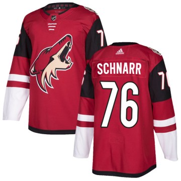 Authentic Adidas Youth Nate Schnarr Arizona Coyotes Maroon Home Jersey -