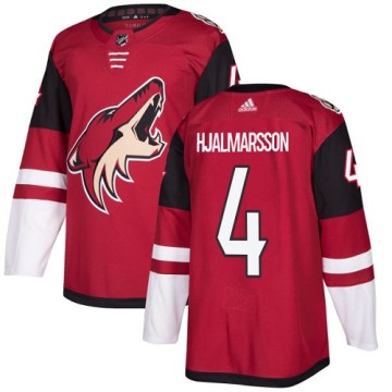 Authentic Adidas Youth Niklas Hjalmarsson Arizona Coyotes Burgundy Home Jersey - Red