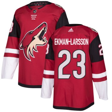 Authentic Adidas Youth Oliver Ekman-Larsson Arizona Coyotes Burgundy Home Jersey - Red