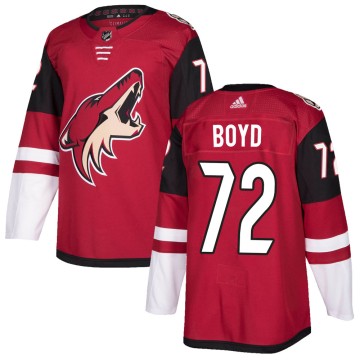 Authentic Adidas Youth Travis Boyd Arizona Coyotes Maroon Home Jersey -