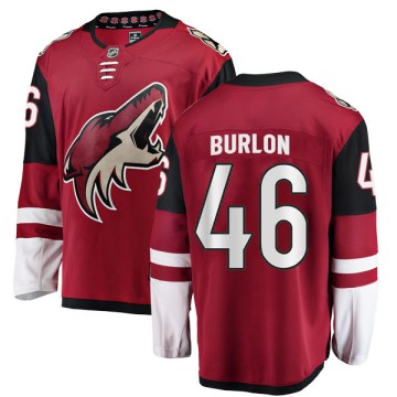 Authentic Fanatics Branded Men's Brandon Burlon Arizona Coyotes Home Jersey - Red
