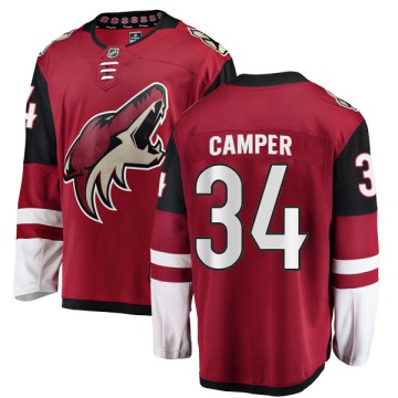 Authentic Fanatics Branded Men's Carter Camper Arizona Coyotes Home Jersey - Red