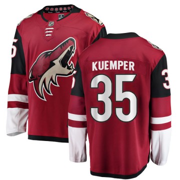Authentic Fanatics Branded Men's Darcy Kuemper Arizona Coyotes Home Jersey - Red