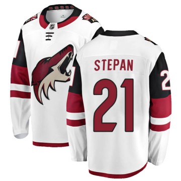 Authentic Fanatics Branded Men's Derek Stepan Arizona Coyotes Away Jersey - White