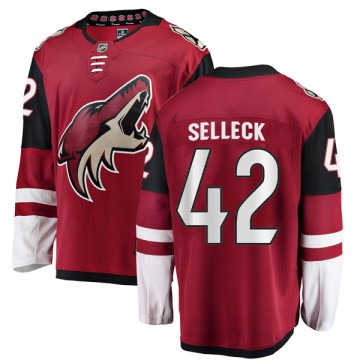 Authentic Fanatics Branded Men's Eric Selleck Arizona Coyotes Home Jersey - Red