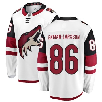 Authentic Fanatics Branded Men's Kevin Ekman-Larsson Arizona Coyotes Away Jersey - White