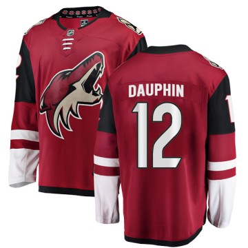 Authentic Fanatics Branded Men's Laurent Dauphin Arizona Coyotes Home Jersey - Red