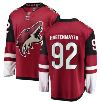 Authentic Fanatics Branded Men's Noel Hoefenmayer Arizona Coyotes Home Jersey - Red