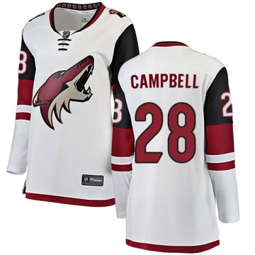 Authentic Fanatics Branded Women's Andrew Campbell Arizona Coyotes Away Jersey - White