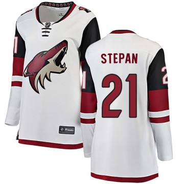 Authentic Fanatics Branded Women's Derek Stepan Arizona Coyotes Away Jersey - White