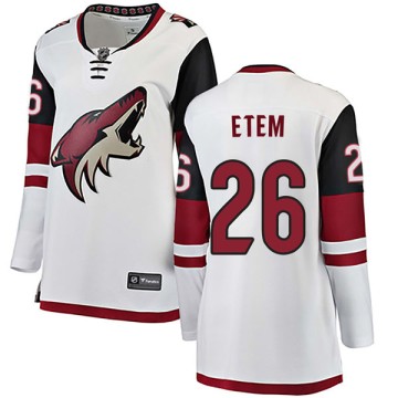 Authentic Fanatics Branded Women's Emerson Etem Arizona Coyotes Away Jersey - White