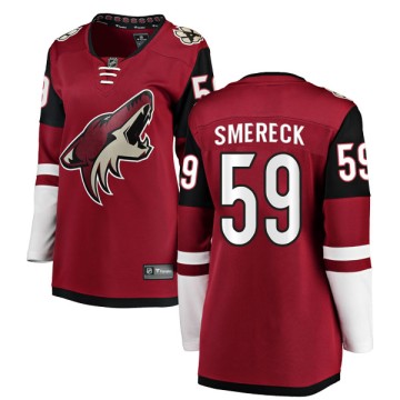 Authentic Fanatics Branded Women's Jalen Smereck Arizona Coyotes Home Jersey - Red