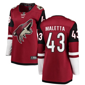Authentic Fanatics Branded Women's Jordan Maletta Arizona Coyotes Home Jersey - Red