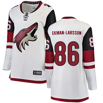 Authentic Fanatics Branded Women's Kevin Ekman-Larsson Arizona Coyotes Away Jersey - White