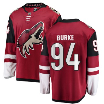 Authentic Fanatics Branded Youth Brayden Burke Arizona Coyotes Home Jersey - Red
