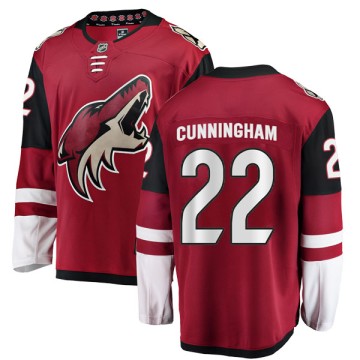 Authentic Fanatics Branded Youth Craig Cunningham Arizona Coyotes Home Jersey - Red