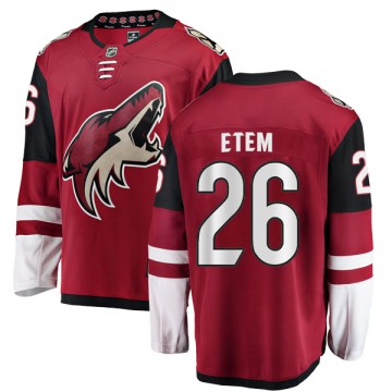Authentic Fanatics Branded Youth Emerson Etem Arizona Coyotes Home Jersey - Red