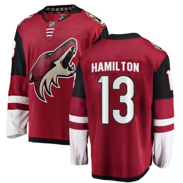 Authentic Fanatics Branded Youth Freddie Hamilton Arizona Coyotes Home Jersey - Red