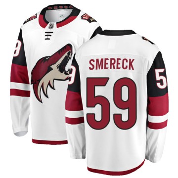 Authentic Fanatics Branded Youth Jalen Smereck Arizona Coyotes Away Jersey - White