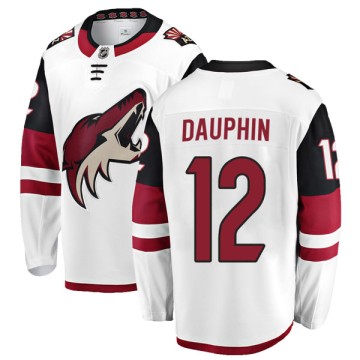 Authentic Fanatics Branded Youth Laurent Dauphin Arizona Coyotes Away Jersey - White