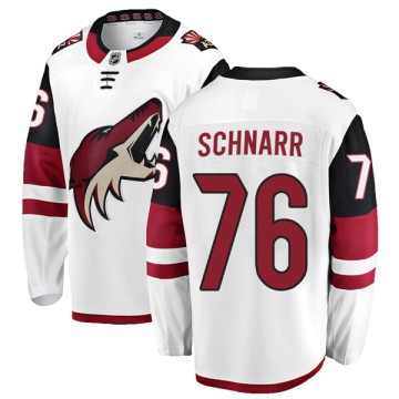 Authentic Fanatics Branded Youth Nate Schnarr Arizona Coyotes Away Jersey - White