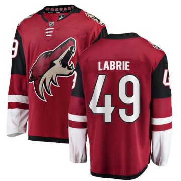 Authentic Fanatics Branded Youth Pierre-Cedric Labrie Arizona Coyotes Home Jersey - Red