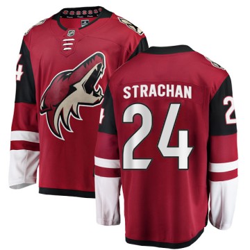 Authentic Fanatics Branded Youth Tyson Strachan Arizona Coyotes Home Jersey - Red