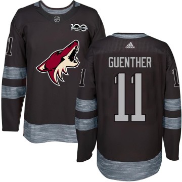 Authentic Men's Dylan Guenther Arizona Coyotes 1917-2017 100th Anniversary Jersey - Black