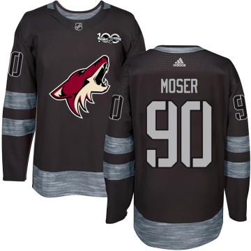 Authentic Youth J.J. Moser Arizona Coyotes 1917-2017 100th Anniversary Jersey - Black