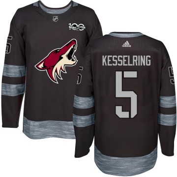 Authentic Youth Michael Kesselring Arizona Coyotes 1917-2017 100th Anniversary Jersey - Black