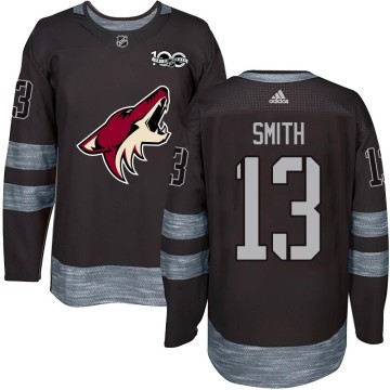 Authentic Youth Nathan Smith Arizona Coyotes 1917-2017 100th Anniversary Jersey - Black