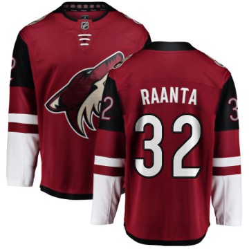 Breakaway Fanatics Branded Men's Antti Raanta Arizona Coyotes Home Jersey - Red