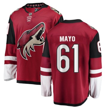 Breakaway Fanatics Branded Men's Dysin Mayo Arizona Coyotes Home Jersey - Red