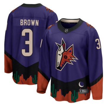 Breakaway Fanatics Branded Men's Josh Brown Arizona Coyotes 2020/21 Special Edition Jersey - Purple