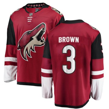 Breakaway Fanatics Branded Men's Josh Brown Arizona Coyotes Home Jersey - Red