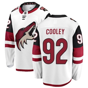 Breakaway Fanatics Branded Men's Logan Cooley Arizona Coyotes Away Jersey - White
