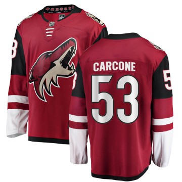 Breakaway Fanatics Branded Men's Michael Carcone Arizona Coyotes Home Jersey - Red